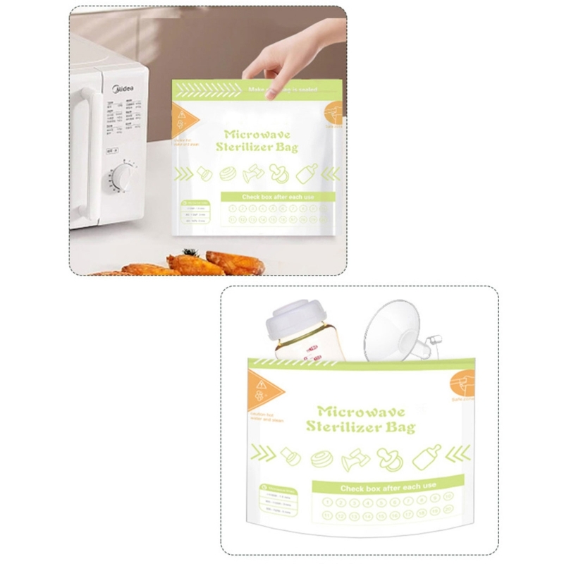 10 Sheets/set Reusable Microwa - Zwitsal Baby Products recension och pris